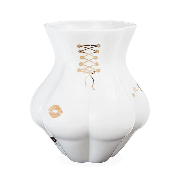 Hvit Gilded Muse Kiki`s Derriere Vase