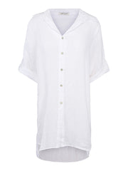White Big Linen Shirt