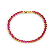 Raspberry tennis bracelet