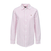 Hvit/rosa stripe shirt