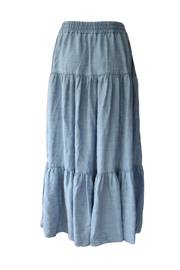 Denim blå Catti Long Skirt