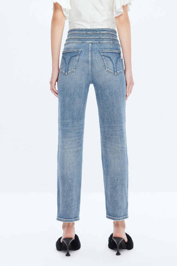 Middel Blue Denim L/Jeans 34"