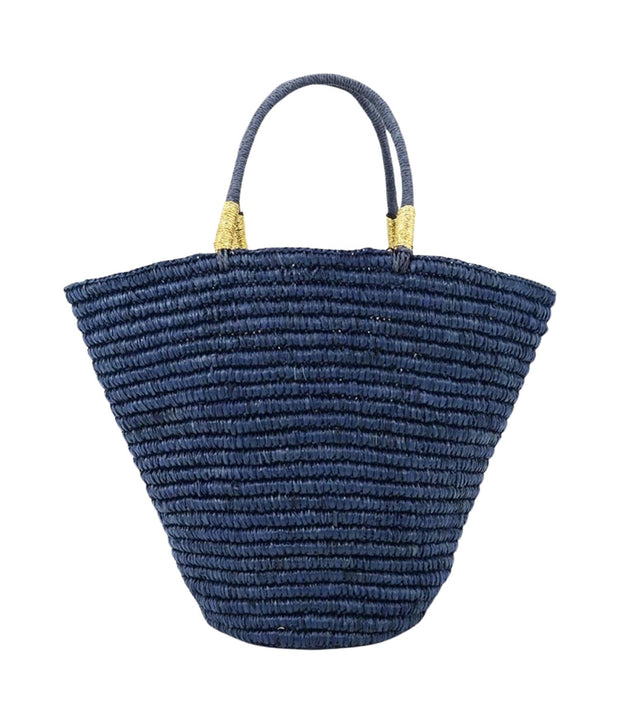 Blue Montecristo Straw Bag
