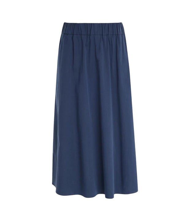 Blue Solid Skirt
