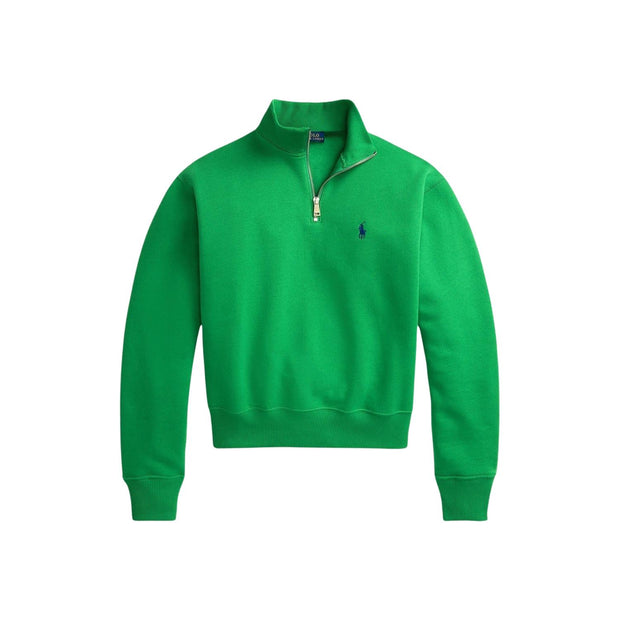 Grønn Zip Sweatshirt