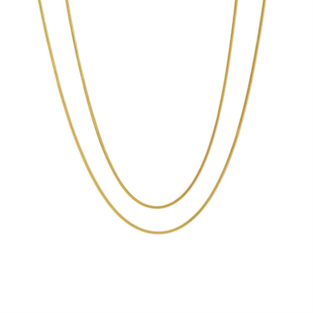 Silva Dobule Snake Chain Necklace