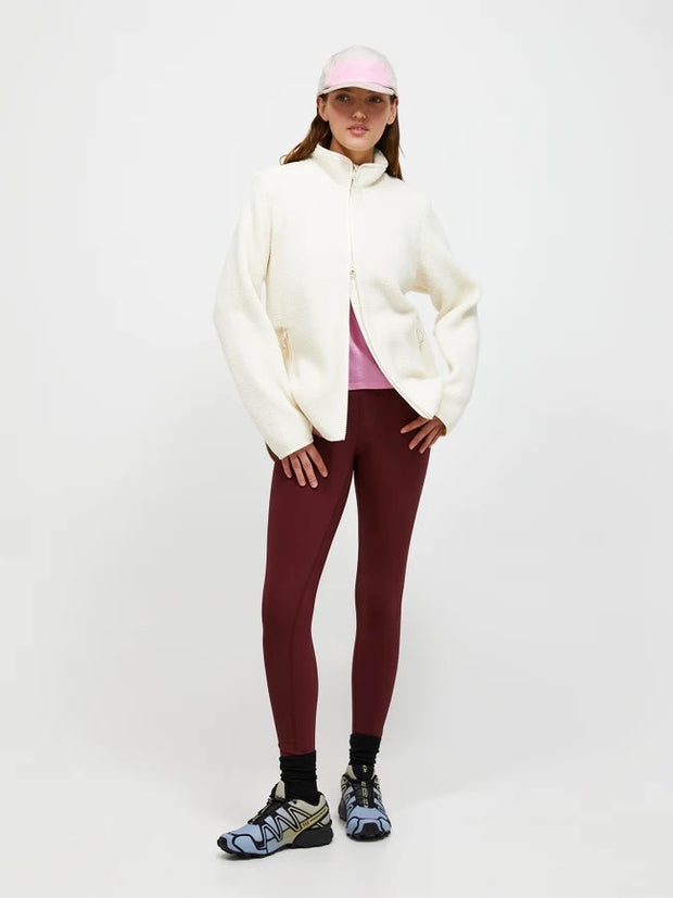 Offwhite W Pile Zip Jacket