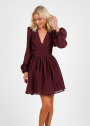 Burgunderrød Maeve Dress