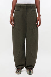 Oliven Mouline Suiting Curved Pants - Stilshoppen