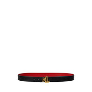 Sort/rød Logo Reversible Embossed Belt