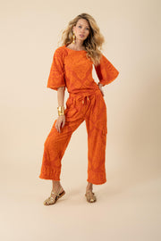 Orange Jayda Trousers - Stilshoppen