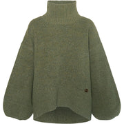 Grønn Fam Patch Short Sweater - Stilshoppen