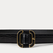 Black Skinny Slide 25 Belte