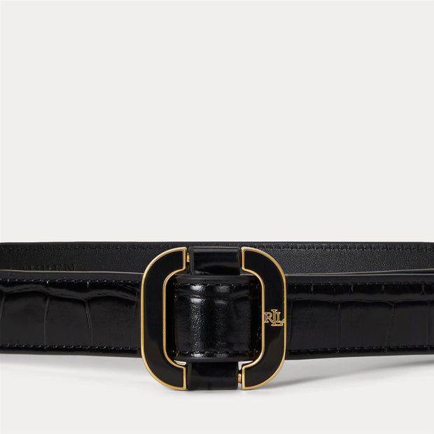 Black Skinny Slide 25 Belte