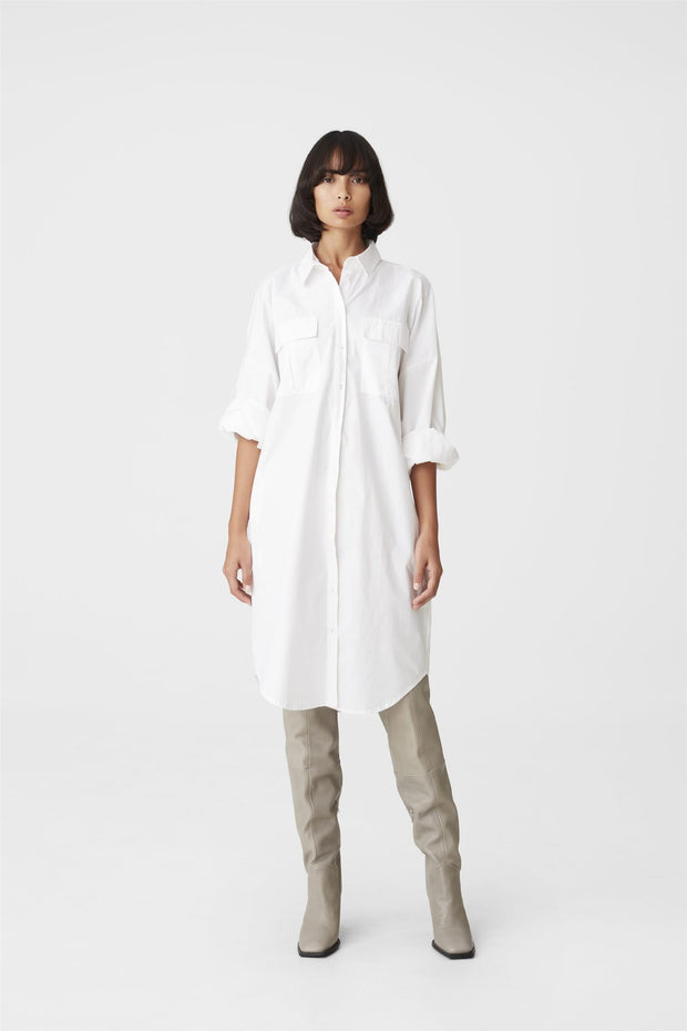 Hvit HalioGZ OZ shirt dress - Stilshoppen