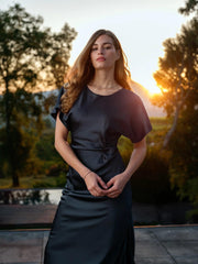 mørkeblå Inez Dress