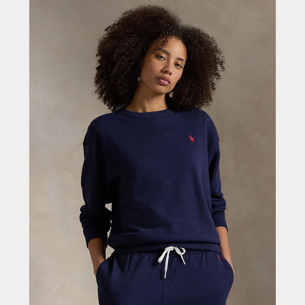 Navy Fleece Crewneck pullover - Stilshoppen