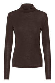 Brun GZninia Wool Rollneck - Stilshoppen
