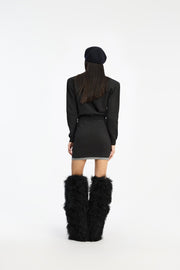 Sort Firm Knit Cardigan - Stilshoppen