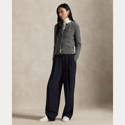Cabel Knit Wool-Cashmere cardigan
