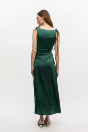 Solid Stretch Long Dress