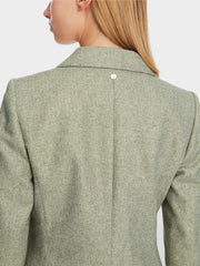 Grønn Herringbone Blazer - Stilshoppen