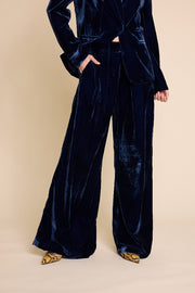 Blå Mister Velvet Trouser