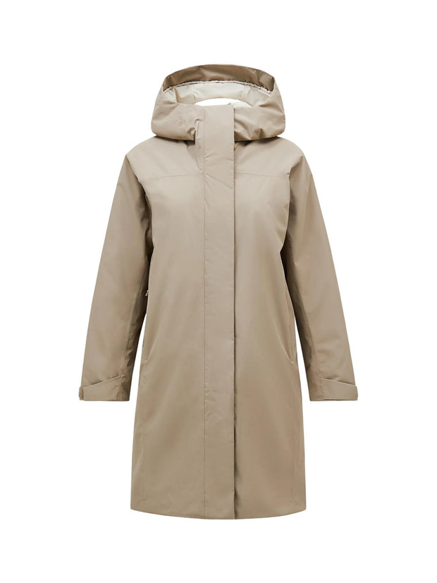 Beige Treeline Insulated Parka - Stilshoppen