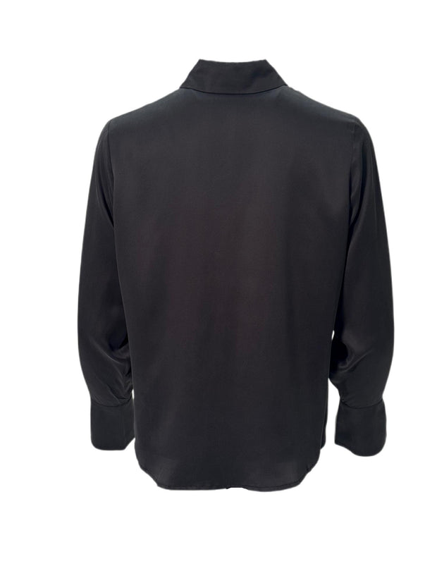 Sort Lillie silkebluse