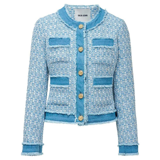 Jeansblå Jacket - Stilshoppen