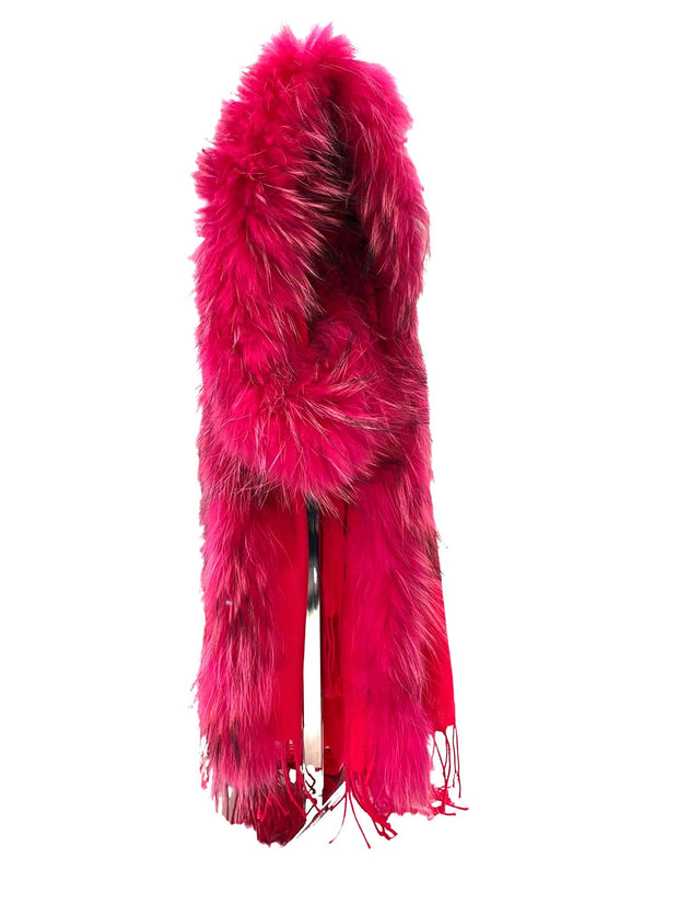 Fuchsia Pelsskjerf - Stilshoppen