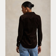 Brun Slim Fit Corduroy Shirt - Stilshoppen