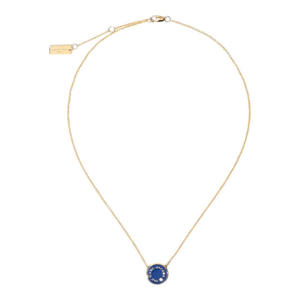 Dark blue/Gold The Medallion Pendant
