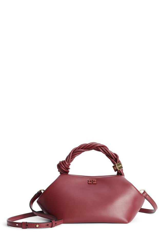 Burgunder Ganni Bou Bag Small - Stilshoppen