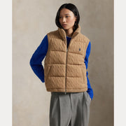 Beige Puffer Vest