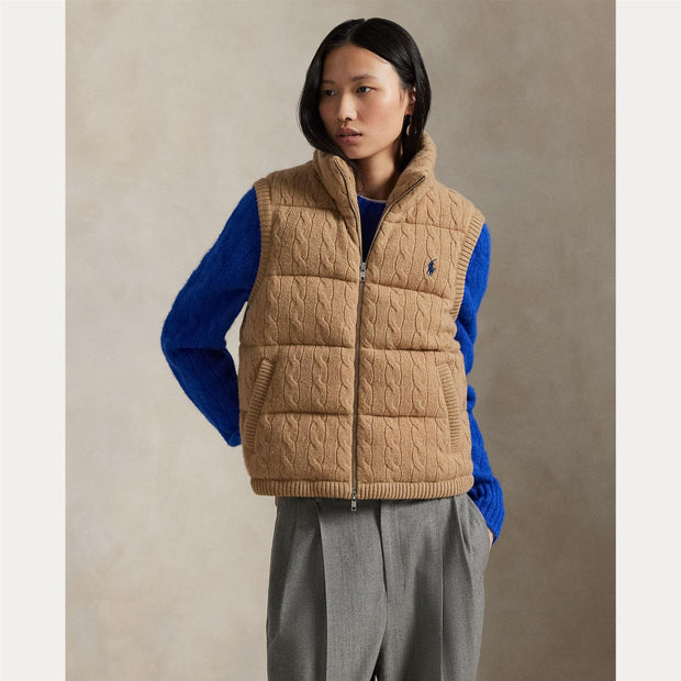 Beige Puffer Vest