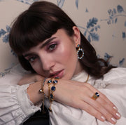 Denim Blue Camilla Swarovski ørepynt - Stilshoppen
