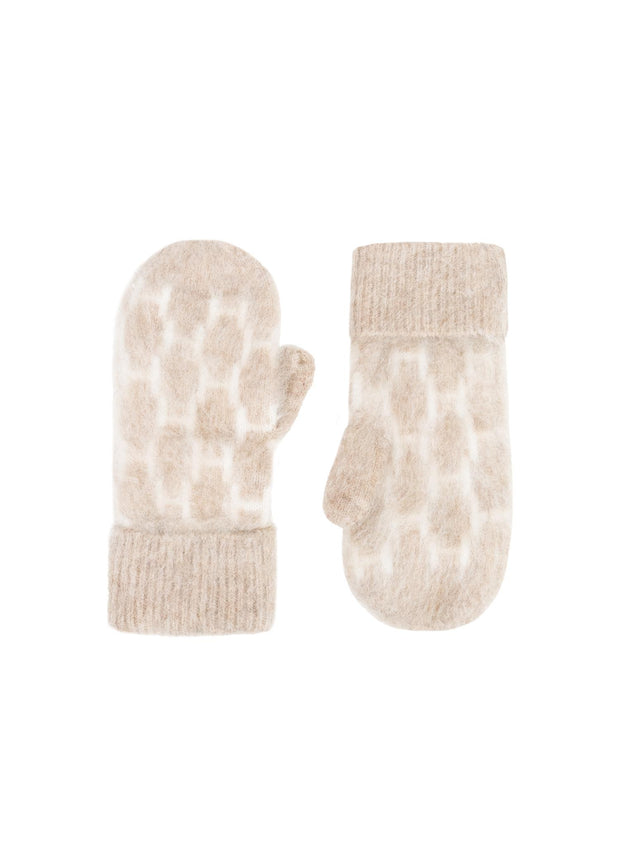 Lys Brun Gera Mittens - Stilshoppen