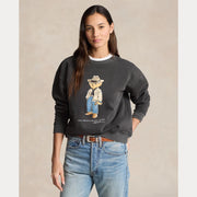 Koksgrå Polo Bear Fleece Crewneck - Stilshoppen