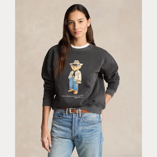 Koksgrå Polo Bear Fleece Crewneck - Stilshoppen