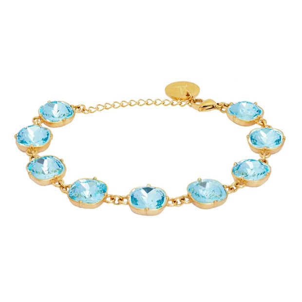 Turkis Carla Swarovski Lux armbånd - Stilshoppen