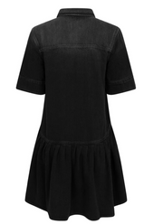 Sort Soft Rigid Denim Mini Dress