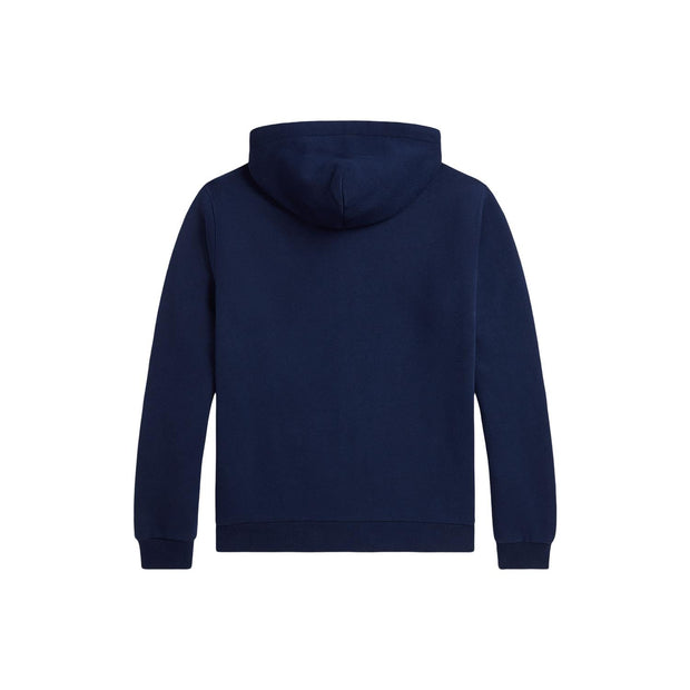 Marineblå Fleece full zip hoodie