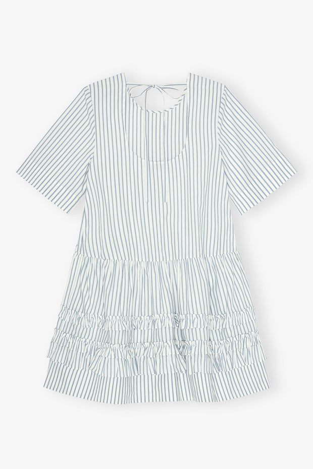 Stripe Cotton Mini Dress