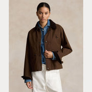 Brun Cropped Utility Jacket - Stilshoppen