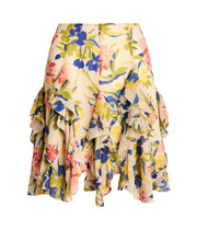 Multifarget Floral Ruffle skirt