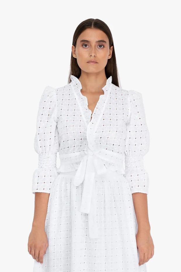 Hvit Noemi blouse - Stilshoppen