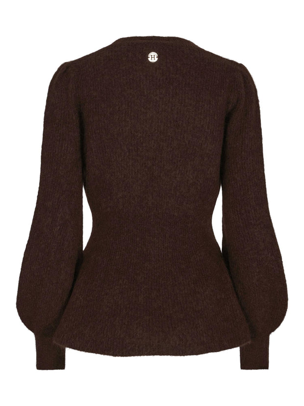 Brun Feminine Luxury Pullover - Stilshoppen