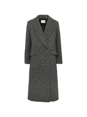 Grå Long Sedum Coat - Stilshoppen