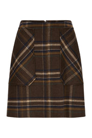 Brun Adam Check Skirt